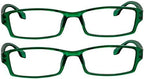 TruVision Readers OTC Reading Glasses, Comfort Spring Hinges for Men and Women, 9501-2 Pk