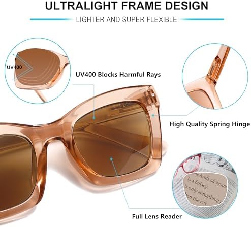 Reader Sunglasses 3 Pack Reading Sunglasses for women Stylis Style UV400 Full Lens Outdoor Reader Spring Hinge