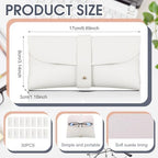 Nuogo 30 Pack Eyeglass Case Soft Glasses Case Studded Sunglasses Pouch Portable PU Leather Bag for Women Men
