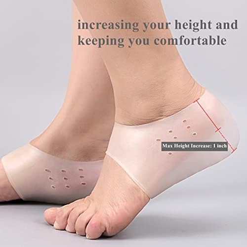 Height Increase Insoles, Invisible Non-Slip Silicone Shoe Lift Cushion, Universal Half Height Increasing Heel Protector Pads for Women and Men
