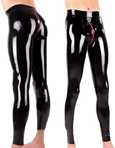Latex Pants Trousers Tight Latex Belt Jj Hole Tights,Customize,3X-Large