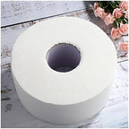 VSOLS Household Toilet Paper Hotel Toilet Paper Towels Commercial Bathroom Home Roll Toilet Paper Large Pulp Tissue 3Ply 650g (Color : White)