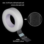Kirecoo 6 Rolls Adhesive Eyelash Tape, Breathable PE Lash Tape,Eyelash Extension Supplies - 9 m/10 Yard Each Roll (Transparent)