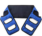 Patient Transfer Belt, Padded Patient Lift Sling Stand Assist Sling, Safety Secure Transfer Sling, Moving Assist Hoist Gait Belt with Heavy Duty 400lb Weight Capacity and Handles