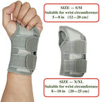 Wrist Brace for Carpal Tunnel Relief Night Support, Hand Brace with 2 Stays for Women Men, Adjustable Wrist Support Splint for Right Left Hands for Tendonitis, Arthritis, Sprains