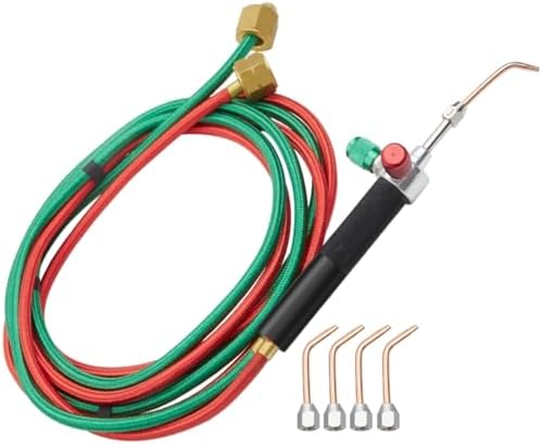 Mini Oxygen Acetylene Torch with Torch Holder Jewelry Micro Mini Gas Little Torch with 5 Tips Welding Soldering Torches
