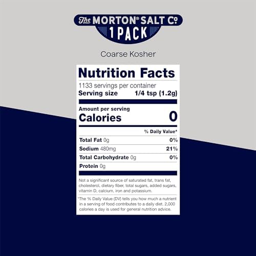 Morton, Salt Kosher, 48 Ounce