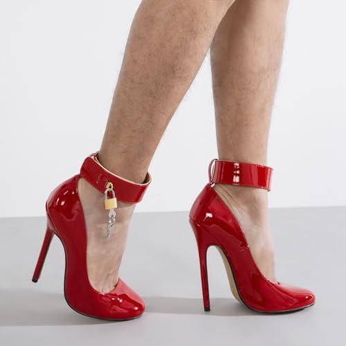 Unisex Men's Women's Round Toe High Heels Stiletto Pumps Dress Party Shoes