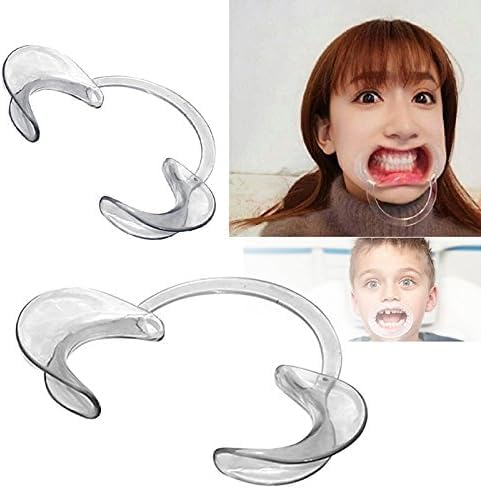 3Pcs Transparent Autoclavable Dental Teeth Whitening Lip and Cheek Retractor Dentist Mouth Opener Repeat Use Cheek Retractors Handpieces and Instruments