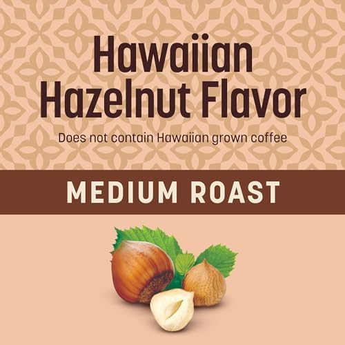 Don Francisco's Hawaiian Hazelnut Whole Bean Coffee, Medium Roast – 100% Arabica, Flavored Coffee, 20 oz Bag