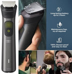 Philips Multigroom Series 9000 24-in-1 Trimmer Beard, Hair & Body Grooming Kit | Precision Trimming Comb, Self-Sharpening Steel Blades, BeardSense Technology, Waterproof, Packaging May Vary