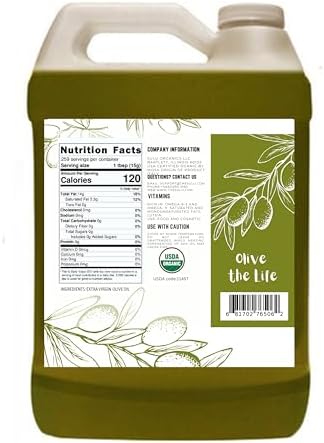 64 FL.OZ Organic Extra Virgin Olive Oil Cold Pressed