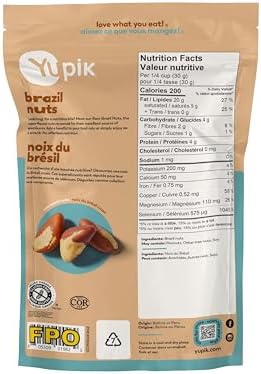 Yupik Raw Brazil Nuts, 8 Oz, Gluten-Free, Kosher, Shelled, Unsalted, Unroasted, Raw Nuts, Nutritious Healthy Snacks, Rich in Selenium