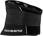Rehband X-Stable Back Support, Neoprene back compression support 5mm, strong support for fitness and daily life, stabilizes lower back, Colour:Black, Size:X-Large