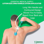 Essential Medical Supply Lotion EZE Long Handle Lotion Applicator with Sponge in a Pack of 2 - Perfect for Applying Sunscreen and Lotion to Back and Hard-to-Reach Areas