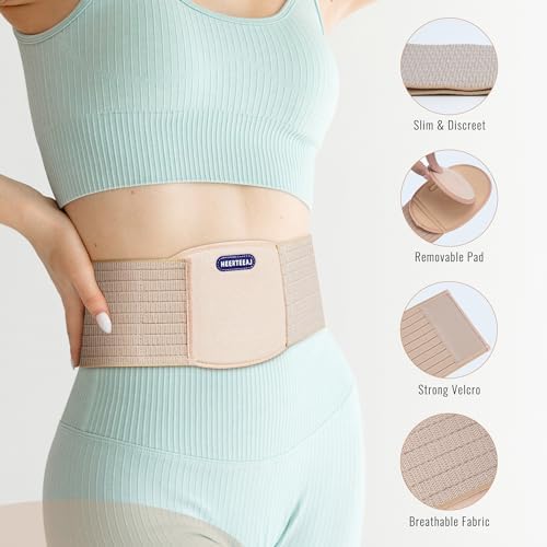 Umbilical Hernia Belt | Abdominal Hernia Belt for Men & Women | Belly Button Umbilical Hernia Binder w/ 1 Hernia Compression Pads | Ventral, Epigastric & Post Surgery Support Belts