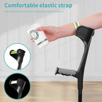 ENLUNTRA Forearm Crutches for Adults(1 Pair),Adjustable Arm Crutch with Elbow Strap,Portable and Foldable Crutches for Walking