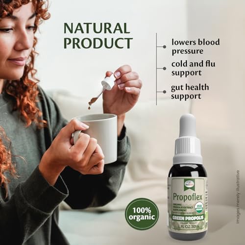 Beelife Organic Green Propolis Extract - High Artepillin-C Levels, Antioxidant-Rich Supplement for Overall Wellness - Natural & Kosher-Friendly - Made in Brazil, 1 Fl. Oz.