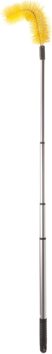 GRIXX Telescopic Gutter Brush, Extendable Gutter Cleaner Tool for Removing Leaves, Debris and Twigs, Extends from 36 in. to 74 in.