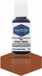 AmeriColor, Burnt Umber, 0.75 Ounce Bottle, Soft Gel Paste Food Color