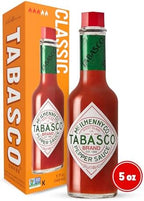 TABASCO Brand Original Red Pepper Hot Sauce, Medium Heat, Glass Bottle, Classic & Versatile Flavor, Three Simple Ingredients, Great for Dips, Tacos, Eggs, Pizza, Oysters & More, 5 Fl Oz (Pack of 1)