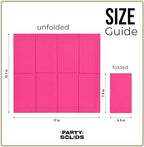 Cerise Dinner Napkins Disposable 8" x 4" Folded - 40 Pcs 2 Ply Cerise Napkins Disposable Paper Guest Towels for Bathrooms, Dinners, Everyday Parties & Party Supplies