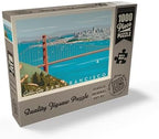 MyPuzzle San Francisco: Golden Gate Bridge (Horizontal) - Premium 1000 Piece Jigsaw Puzzle for Adults