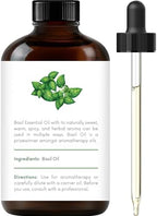 Handcraft Blends Basil Essential Oil – Huge 4 Fl Oz – 100% Pure and Natural – Premium Grade Essential Oil for Diffuser and Aromatherapy, Skin, Massage, Candle and Soap Making Fragrance