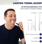 ORAVIX Tonsil Stone Remover - Tonsil Stone Removal Kit - Tonsillolith Remover Tool - Tonsil Cleaner - Fight Bad Breath - Tonsil Stone Removal Tool - Oral Irrigator - Tongue Scraper - 7 Pieces