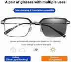 Smart Zoom Reading Glasses Distance&near Progressive Multi-focus for Women Men, Auto Focus Glasses Self Adjusting