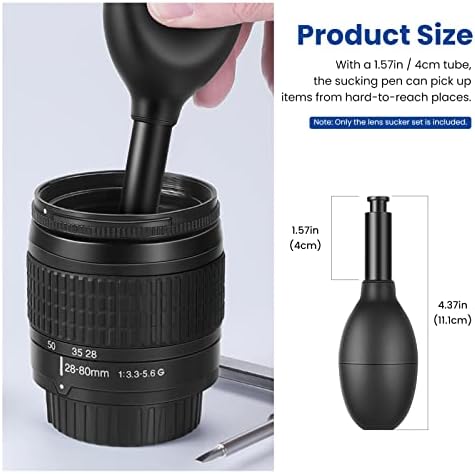 NEEWER 8-in-1 Lens Sucker Kit, IC Pick Up Vacuum Suction Pen with 7 Interchangeable Suction Cups Lens Repair Tool for Repair and Cleaning, Watches, and Electronic Components