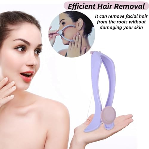 Facial Hair Removal for Women, with Threading Removal Tool, Portable Size for Facial, Neck Hair (Glasses Box)