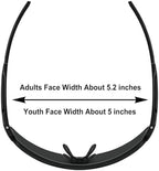 OMEKOL Two Sizes For Adults and Youth Polarized Sunglasses Men Women Outdoor Sport Baseball Glasses UV400 Cycling Eyewear