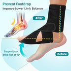 AFO Foot Drop Brace for Walking, Plantar Fasciitis Night Splint, Ankle Foot Orthosis, Drop Foot Brace w/Arch Support Relief Pain for TBI, ALS, MS Stroke, Fracture, Spinal Cord Injury Right