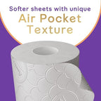 Andrex Ultimate Quilts Toilet Tissue 24 Standard Rolls, Air Pocket Technology for Soft, Thick Sheets (Previously Andrex Supreme Quilts) - 24 Toilet Rolls