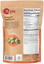 Yupik Wasabi Cashews, 5.8 Oz – Intense Spicy Snacks, Crunchy Wasabi Coated Nuts in a Flavored Shell, Gourmet Asian-Inspired Treat for Sushi Night and Parties