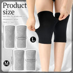 Geyoga 4 Pairs Knee Warmers for Women Men Breathable Leg Warmers Knee Brace Pad Leg Compression Sleeve for Cycling Running(Gray, Black,Large)