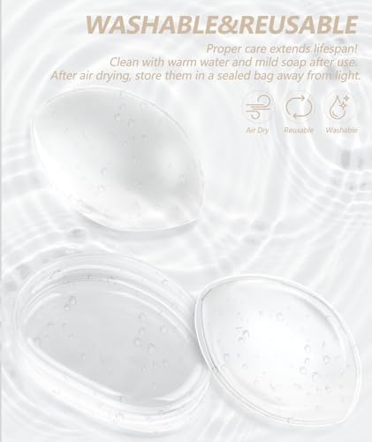 sellto Silicone Bra Inserts Push Up,Invisible Gel Breast Pads,Bust Bra Padding Enhancer for Bathing Suit