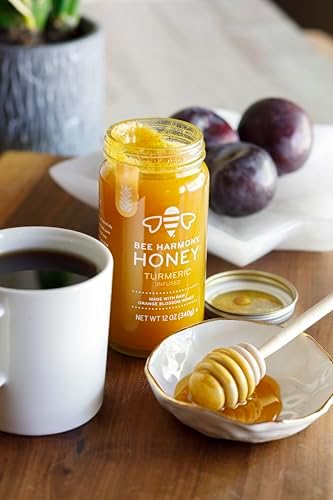 Bee Harmony Turmeric Infused Honey, 12 OZ, Pack of 2