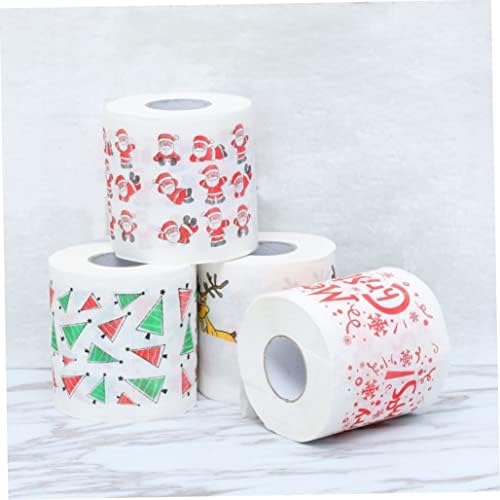 Christmas Decor, Christmas Toilet Roll Paper Home Santa Claus Bath Toilet Roll Paper Christmas Supplies Xmas Decor Tissue Xmas Supplies