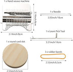 DGYJJZ Darning Loom Speedweve Type Weave Tool, 14 Hooks Convenient Small Weaving Loom Kit for Beginners Quickly Mending Jeans, Repair Holes, DIY Beautiful Weaving Arts on Clothes Socks