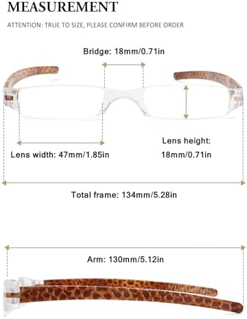VEVESMUNDO Rimless Reading Glasses Women Retro Designer Readers with Floral Case