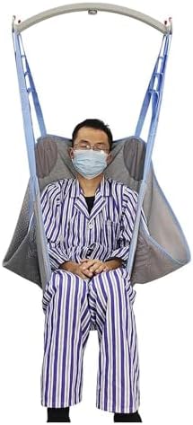 CEEBUS Patient Lift Toileting Sling, Universal Mesh Patient Lift Sling, Patient Aid Full Body Transfer Sling with Commode Opening, for Bariatric Nursing Caregiver Elderly Disabled (Size : L)
