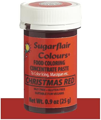 Sugarflair Food Coloring Concentrate Paste, 25 Grams Christmas Red