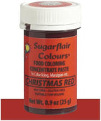 Sugarflair Food Coloring Concentrate Paste, 25 Grams Christmas Red