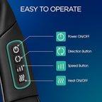 VOYOR-HEALTH Shiatsu Neck and Back Massager, Electric Deep Tissue 4D Kneading Massage for Shoulder, Lower Back, Leg and Body Muscle Pain Relief, Home & Office Use(Dark Black)