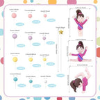 29 PCS Gymnastics Cake Toppers Gymnastics Girl Balls Cake Decorations for Girls Gymnastic Theme Birthday Party Baby Shower Supplies