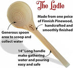 Sauna Bucket and Ladle for Beautiful Sauna Accessories, Sauna Buckets Made from Authentic Finnish Pine - 1 Gallon Sauna Bucket and Sauna Ladle for Your Sauna