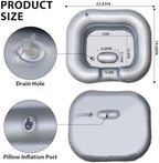 Inflatable Hair Washing Basin, Portable Shampoo Bowl with Drain Tube & Air Pump, Bedside Hair Wash Tub for Elderly, Disabled, kids,Pregnant Women, Home Salon