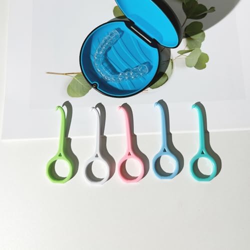 5PCS Aligner Removal Tool,Black Clear Aligner Remover Tools for Invisalign Removable Retainers, Aligners,Braces Removal Kit (5PCS Black)